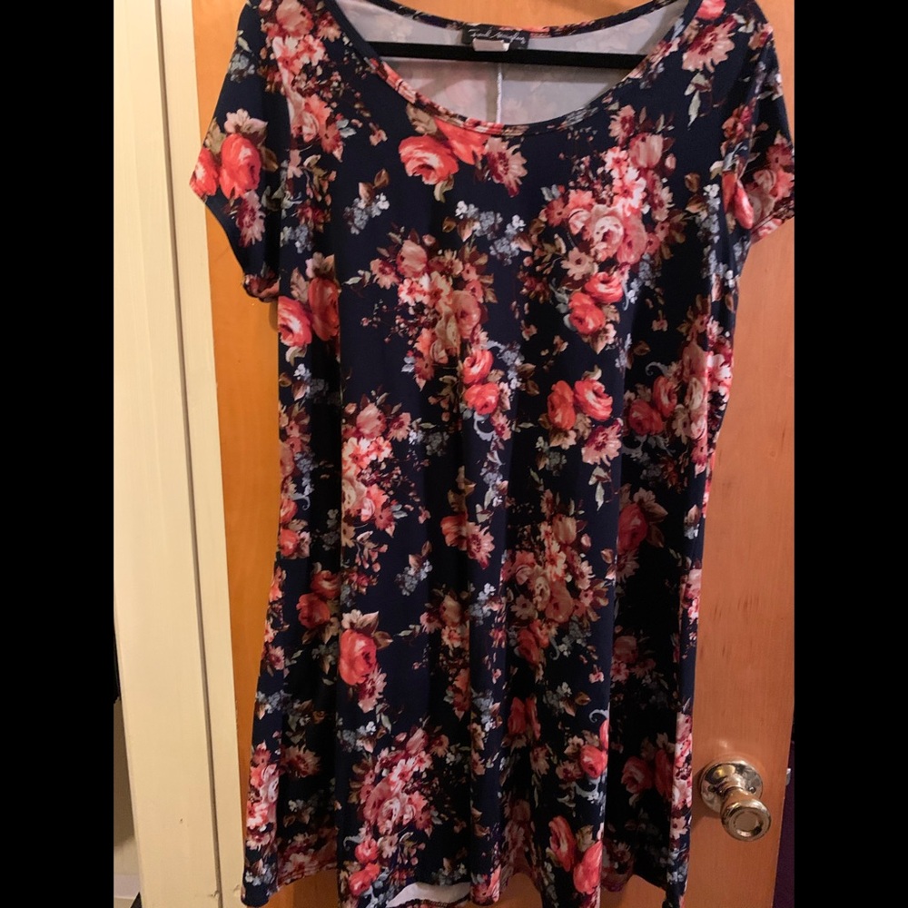 Floral skater dress.